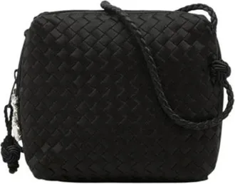 Bottega Veneta Pre-owned Cross Body Bags, female, Black, Size: ONE SIZE Pre-owned Vintage Shoulder Bag