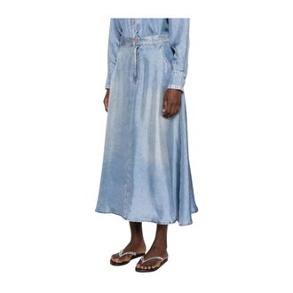 Pierre-Louis Mascia Denim Skirts, female, Blue, Size: L Pierre Louis Mascia Skirts