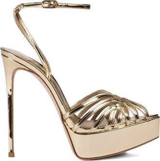 Le Silla Sandali Embrace con plateau - Oro