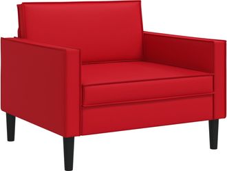 vidaXL Sill&oacute;n Xl Rojo Cuero Sint&eacute;tico Vidaxl