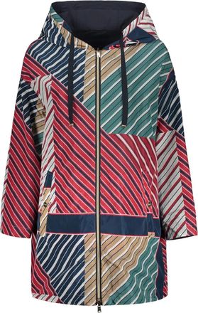 Herno Cappotto a righe reversibile - Blu