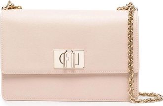 Furla 1927 Logo Crossbody Tas - Dames - Schoudertassen - Roze - ONE Size - Leer - Tassen