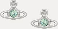Vivienne Westwood Nano Solitaire Earrings Platinum-chrysolite-crystal Platinum-chrysolite-crystal Women