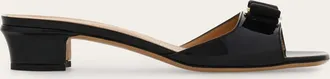 Ferragamo Women Vara bow slide Black Size 10.5
