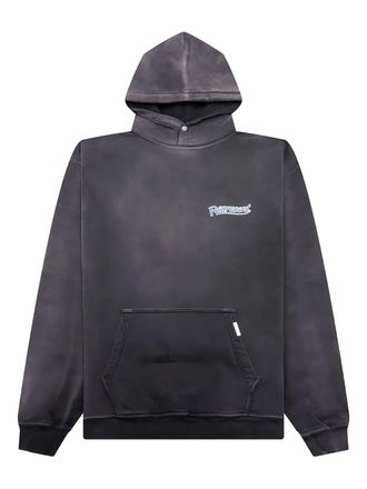 Represent logo-print hoodie - men - Fabric - L - Black