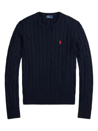 Polo Ralph Lauren Blue Julianna Pullover Cable Knit Sweater