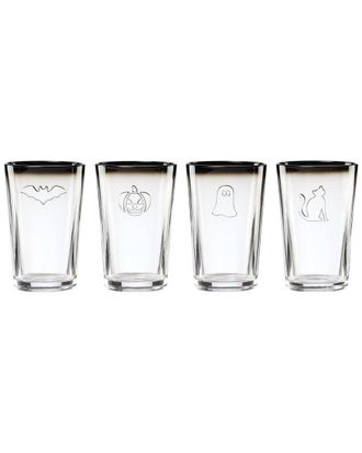 Lenox Set Of 4 Halloween Embossed Tumbler