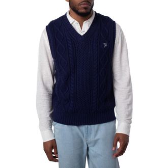 Polo Ralph Lauren Mens Aran-Knit Cotton Sweater Vest, Size X-Large