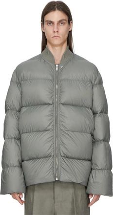Rick Owens Classic Flight Donsjack - Heren - Jassen - Grijs - Maat: L Zijde