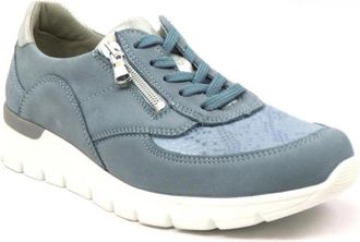 Waldl&auml;ufer K-Ramona - Dames - Sneakers - Blauw - 35 1/2 EU - Leer - Schoenen