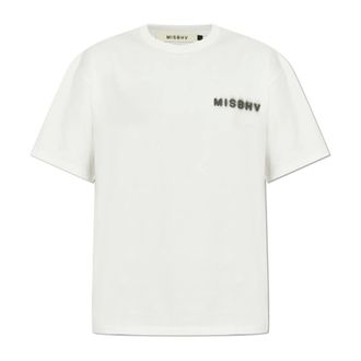 Misbhv T-Shirts, male, White, Size: 2XL T-shirt with logo