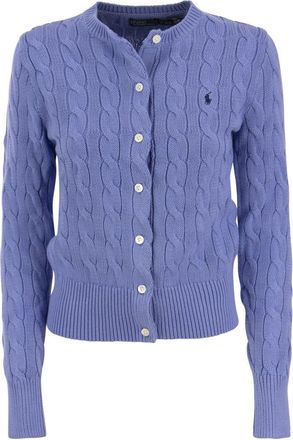 Polo Ralph Lauren Plaited Cardigan With Long Sleeves