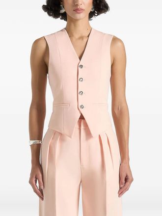 Mani&egrave;re De Voir Christine Cinch tailored waistcoat - Pink