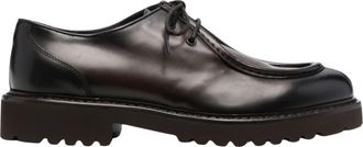 Doucal's Derby Parabout Polished Calf Leather Derby Shoes