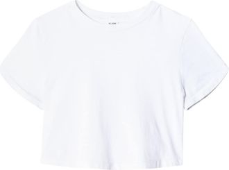 Re/Done short-sleeve cropped T-shirt - women - Recycled Cotton/Organic Cotton - S - White