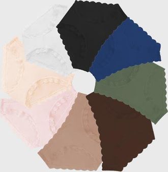 Stripe and Stare Original Knicker Eight Pack in Modern Basics at Nordstrom, Size 2X