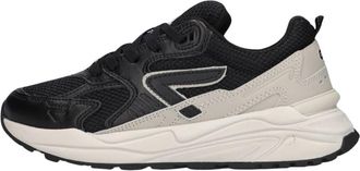 HUB Zwarte Lage Sneakers Grid-W - Dames - Sneakers - Veelkleurig - 37 EU - Schoenen