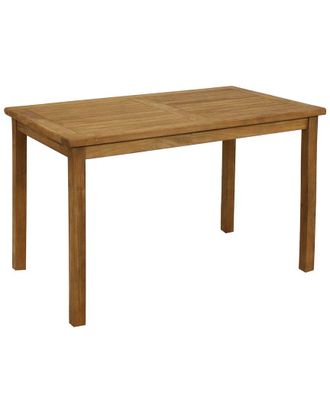 Sunnydaze Teak Outdoor Rectangular Dining Table