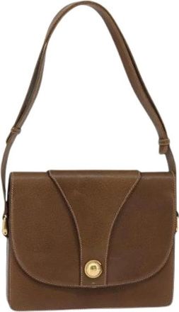 Gucci Pre-owned Vintage Schoudertas - Dames - Vintage Schoudertas - Bruin - ONE Size - Leer - Vintage