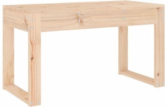 vidaXL Vidaxl - Banco de jardín madera maciza de pino 80x38x45 cm