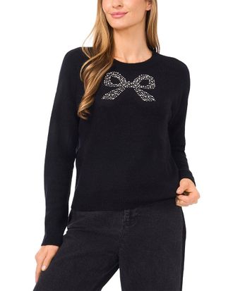 CeCe by Cynthia Steffe Cece Heatset Bow Pullover Sweater