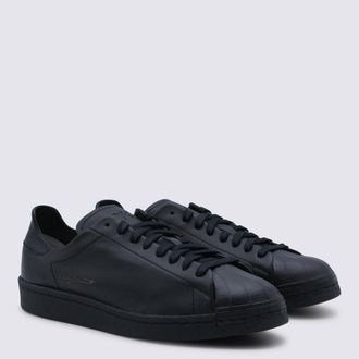 Yohji Yamamoto Low-Top Leather Sneaker - Black