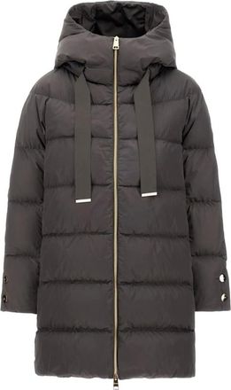 Herno A-Shape Donsjas - Dames - Mantels - Grijs - Maat: XL Poliester