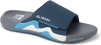 Reef Swell Cruiser Slide Sandal in Navy/grey/white at Nordstrom, Size 11