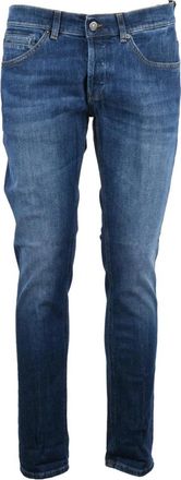 Dondup George Jeans - Heren - Slim Fit Jeans - Blauw - W40 - Katoen - Jeans