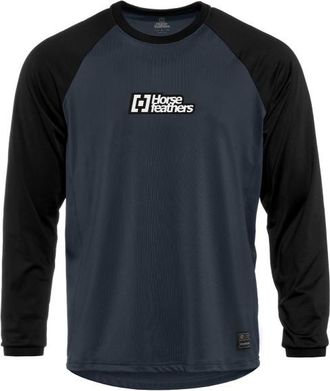 Horsefeathers Spike L/S Bike Jersey Velotrikot f&uuml;r Herren | blau