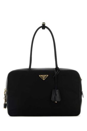 Prada Black Logo Shoulder Bag