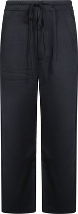 Thom Krom Relaxed Fit Straight Leg Pants with Adjustable Drawstring Waist
