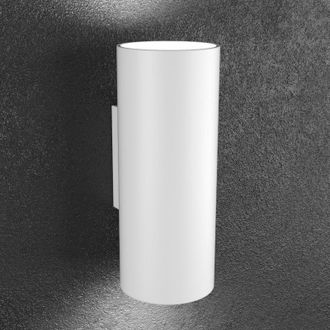 Top-Light Applique moderno top light shape 1143 ag gx53 led metallo lampada parete, finitura metallo bianco