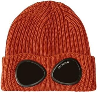 C.P. Company Merino Wool Knit Cap - unisex - Hoeden - Oranje - ONE Size - Wol - Accessoires