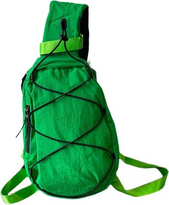 Generic Mens Crossbody Bag Large Capacity Lightweight Durable Nylon with Multiple Zip Pockets for Urban Commuting and Outdoor Hiking