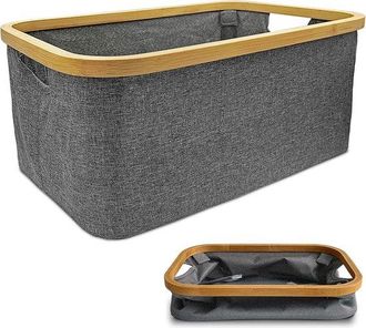 OEM Cesto De Ropa Plegable - 35 Litros - Gris - 45&times;30&times;24 Cm