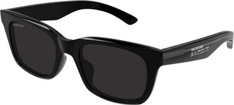 Balenciaga BB0468S Asian Fit 001 Mens Sunglasses Black Size 53