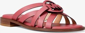 Michael Kors Erika Leather Slide Sandal