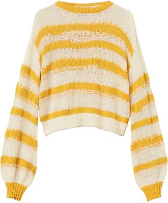 Twin-Set Maglione a righe - Bianco