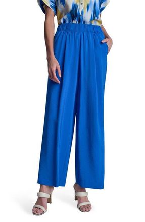 DKNY Rumpled Voile Pull-On Pants in Cobalt at Nordstrom, Size X-Small