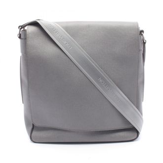 Louis Vuitton Gray Taiga Leather Handbag Shoulder Bag (Pre-Owned)