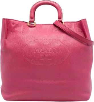 Prada Pre-owned Handbags, female, Pink, Size: ONE SIZE Pre-owned Vintage Handbag