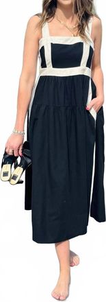 Brave & True Jolie Dress In Black/natural