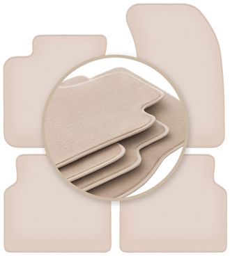 OEM Alfombrillas Beige Premium Para Audi A8 D4 Sed&aacute;n 2009-2017