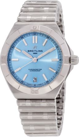 Breitling Chronomat Automatic Blue Dial Mens Watch PB3114101C1A1