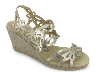 Eric Michael Womens Jillian Wedge In Gold