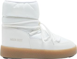 Moon Boot MB Ltrack Low Nylon Wp - Dames - Snowboots - Wit - 38 EU - Nylon - Fitness