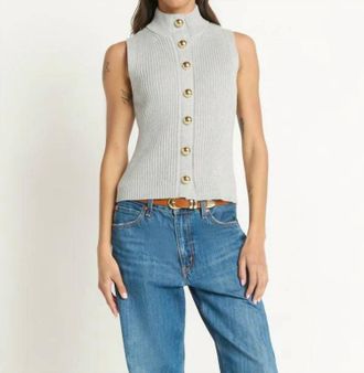 Nation Ltd Ira Sweater Vest In Heather Gray
