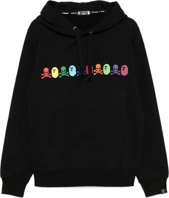 Mastermind Japan x Bape Felpa con cappuccio e logo - Nero