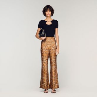 Sandro Openwork collar jumper